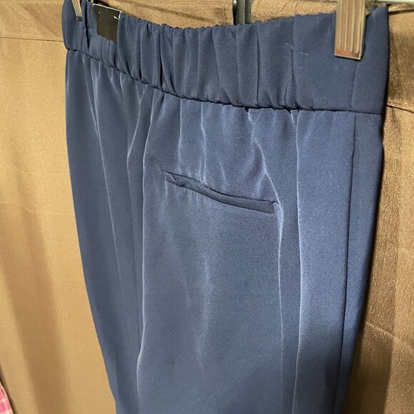NWT Women's Sz. 2 Navy High Rise Pull-On Slimming Waist Flare Leg Pant w/Pockets - Picture 11 of 16